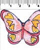 naszywki na ubrania Naszywka naprasowanka MOTYLEK termo haft dla dzieci 4,8x3,7cm 1