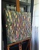 obrazy Obraz ręcznie malowany na płótnie 50x50 cm - Abstrakcja - Przebłyski 2