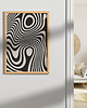 plakaty Abstrakcyjny plakat do salonu, nowoczesny, ciemno-beżowy, zebra. 1