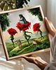 plakaty Surrealistyczny Plakat "Safe Place" Kolaż 30x30cm 2