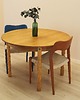 stoły Stół okrągły dębowy, duński design, lata 60, designer: Henning Kj 1
