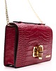 torby na ramię Torebka Skórzana - bordowa - uchwyt i pasek (6736) 3