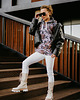 bluza z kapturem damska Damska Bluza Expres Zamek DR.CROW Hide Barocco 1