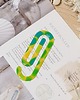 zakładki do książek Zakładka do książki - spinacz - zielony neon + GRATIS! 1