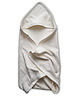 przewijaki i ręczniki dla dzieci Lniany ręcznik frotte z kapturkiem CREAMY WHITE 2