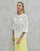 bluzki - inne Koronkowa bluzka oversize z rękawem 3/4 3