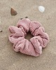 gumki do włosów Różowa sztrukswoa scrunchie Pink 1