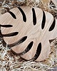 dodatki - różne Podstawka z drewna liść monstery, monstera 3