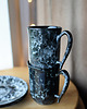 kubki Kubki dla Pary Czarny Marmur Ceramiczne 2x300ml 5