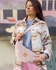 saszetka nerka Banana torebko nerka z weluru Pudrowy Róż 2