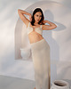 spódnice maxi Spódnica Mykonos nude 1