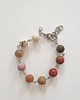 bransoletki z kamieni naturalnych Bransoletka FANABERIA kulki, jaspis, opal różowy, howlit, rodonit 3