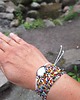 bransoletki wire wrapping Perłowa na lato - bransoletka sznurkowa 3