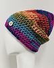 czapki damskie Gruba czapka beanie smerf kolorowa szydełkowa 1