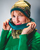 czapki damskie Zielony komplet damski na jesień w monstery ZIELONO MI 2