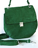 torby na ramię STÓJ KATARZYNO!!   zielony zamsz 1