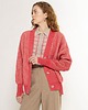 kardigany damskie Kardigan Eva z wełny merino różowy 1