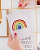 kartki okolicznościowe - wydruki Kartka walentynkowa/miłosna z tęczą - "Love is in the air" 1