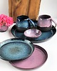 kubki Taca / Patera + talerze + kubki ceramiczne 2 szt -  Niebo z różem 1
