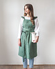 fartuchy kuchenne Lniany fartuszek retro EUCALYPTUS GREEN 5