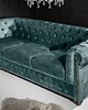 sofy i szezlongi Sofa Chesterfield 205cm 3os. kolor morski Velvet Z43091 2