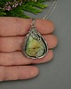 wisiory Wisiorek kolorowy labradoryt wire wrapping 3