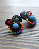 kolczyki soutache Kolorowe Lentinki- kolczyki soutache 1