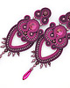 kolczyki soutache Eleganckie kolczyki w kolorze burgundowym 1