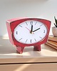 zegary Cichy zegar drewnianystojący - Czerwony 3