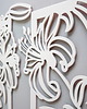 inne DEKORACYJNY TRYPTYK AŻUROWY, KWIATY, LILIE,  DEKORACJA ŚCIENNA 3D, ORNAMENT,  2