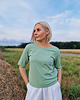 t-shirt damskie Bluzka DON'T LOOK BACK - szałwia 2