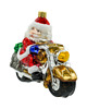 ozdoby choinkowe Bombka choinkowa: Święty Mikołaj na motocyklu 1