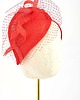 fascynatory LOLA red toczek z sinamay i woalki 5