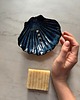 mydelniczki Ceramiczna Mydelniczka z Odpływem Muszelka Muszla Midnight Ocean 1
