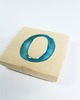 magnesy Ceramiczny magnes, niebieska literka O 3
