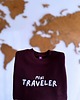 bluzy dla dziewczynki Bluza dziecięca MINI TRAVELER - bakłażanowa 2