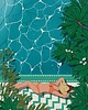 grafiki i ilustracje Plakat "La Piscina"  wydruk 1