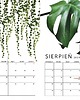 kalendarze i plannery Kalendarz ścienny na Spirali Botaniczny A3 Premium 4
