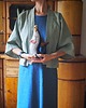bluzki kimonowe damskie KIMO MIA short / mint linen 1
