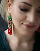 kolczyki soutache Zoey L - kolczyki etno, srebro 2