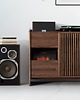komody i szafki FUSE - szafka pod gramofon, lite drewno orzechowe 3