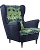 fotele Fotel uszak Richmond we wzory, kolorowy, patchwork, welurowy 3