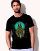 t-shirty męskie Koszulka organiczna z nadrukiem Anubis i orzeł 1