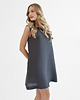 sukienki mini damskie Lniana Sukienka DAHLIA CHARCOAL 5