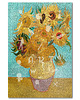puzzle dla dzieci Puzzle drewniane SŁONECZNIKI Vincent van Gogh 700 el wyjątkowe kształty XXL 3