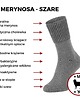 skarpetki damskie Zestaw 2 par skarpet bezuciskowych z wełny MERINO brązowe i szare 3