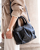 torby na ramię Skórzana torebka - czarna - Fluffy Bag 3
