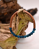 bransoletki - inne Bransoletka miedziana handmade z koralikami-agat 1