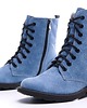 botki damskie Botki wysokie skórzane styl jeans (6668) 5