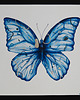 grafiki i ilustracje Motyl geometryczny - niebieski 1